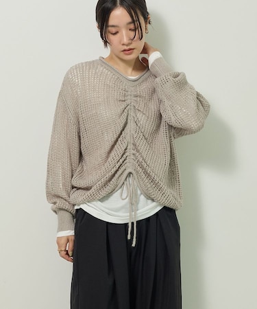 SET2点2wayシャーリングニット+インナー