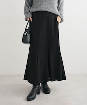 なめらかタッチスウェード調マーメイドスカート