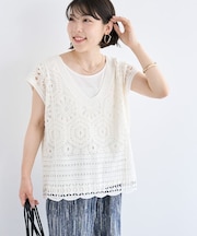 SET2点クロシェプルオーバー+タンクトップ