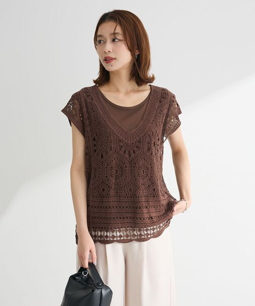 SET2点クロシェプルオーバー+タンクトップ