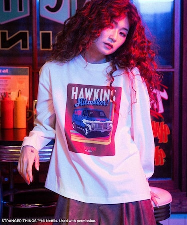 ■STRANGER THINGS×MINNETONKA ソフトブラッシュドロンT