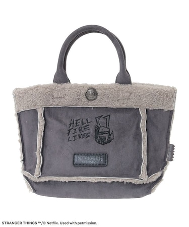 ■STRANGER THINGS×MINNETONKA?フェイクスウェードボアバッグ