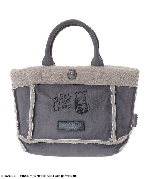 ■STRANGER THINGS×MINNETONKA?フェイクスウェードボアバッグ