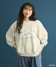 101匹わんちゃん/プリント裏毛スウェット