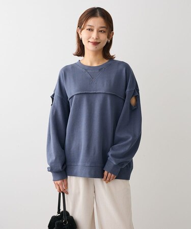 ・DOUBLE FLAGS カットオフピグメントスウェット