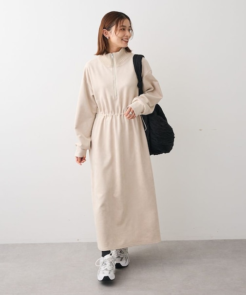 ・ELENCARE DUE スエードポンチワンピース