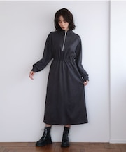 ・ELENCARE DUE スエードポンチワンピース