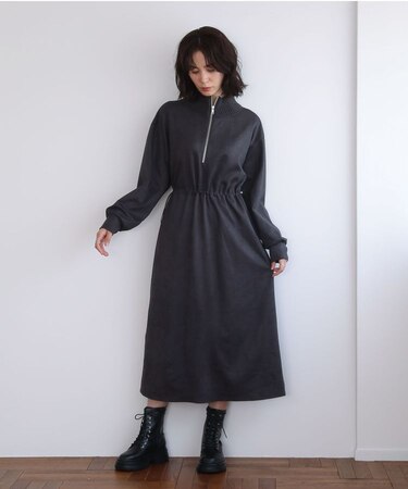 ・ELENCARE DUE スエードポンチワンピース