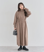 ・ELENCARE DUE スエードポンチワンピース