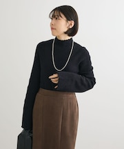 ・swing by ウラシャギーフレアスリーブニット