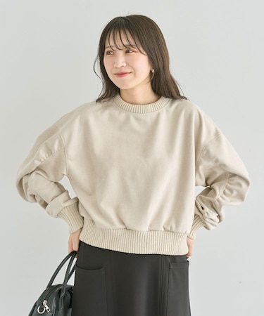 ・ELENCARE DUE スエードポンチプルオーバー