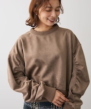 ・ELENCARE DUE スエードポンチプルオーバー