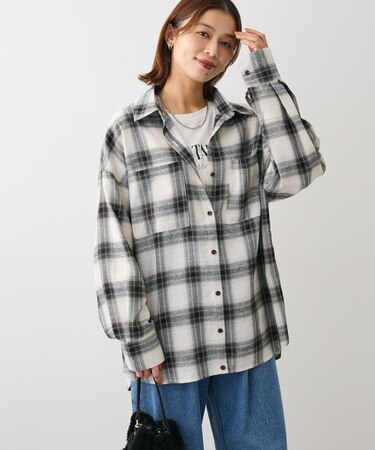 ・ELENCARE DUE 2wayチェックビックシャツ