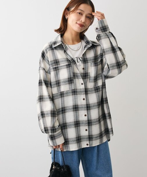 ・ELENCARE DUE 2wayチェックビックシャツ