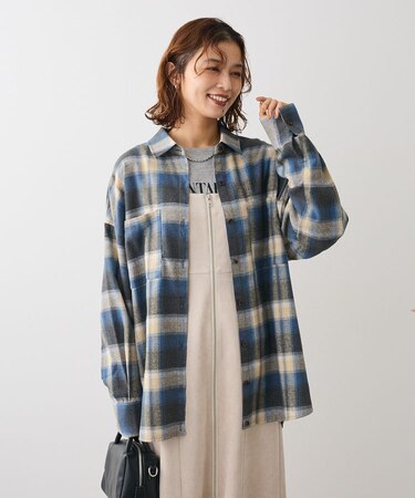 ・ELENCARE DUE 2wayチェックビックシャツ