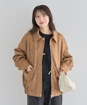 ・ELENCARE DUE スエードポンチブルゾン