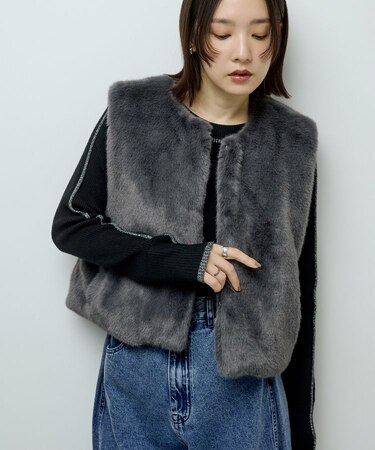 ・ELENCARE DUE フォックス調ファーベスト