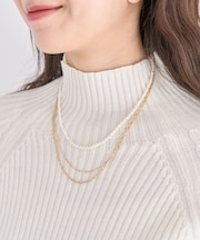 every walk.3WAYパールMIXネックレス