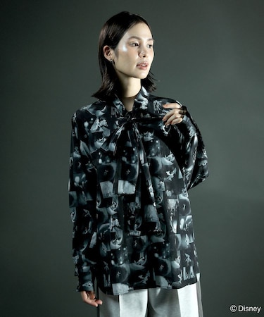 FANTASIA/総柄ボウタイブラウス