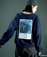 FANTASIA/Vネックバッグプリントスウェット