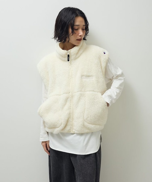 ■別注Champion シェルパフリースベスト