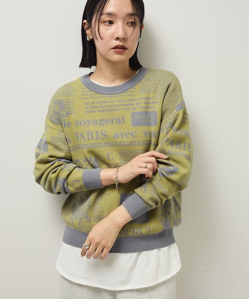 ・furry rate ジャカードニットプルオーバー