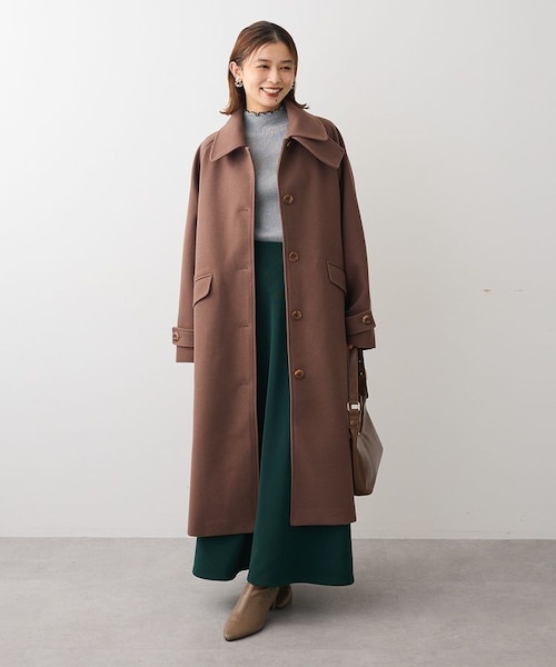 2WAYステンカラーロングコート｜グリーンパークスの通販｜&mall