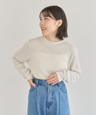 in ラメリブハイネックプルオーバー