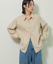 シルキータッチストライプシャツ