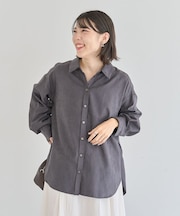 シルキータッチストライプシャツ