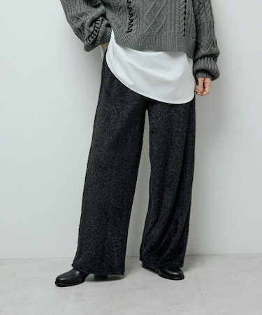 フェザーレースジャガードパンツ