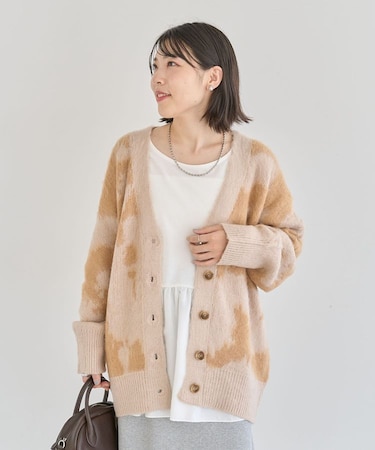 アニマル柄カーディガン
