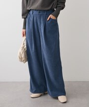 太畝コーデュロイカラーパンツ