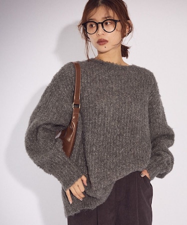 ブークレMIXニットチュニック