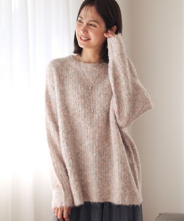 ブークレMIXニットチュニック