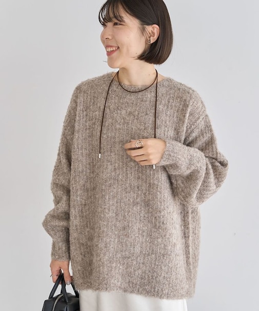 ブークレMIXニットチュニック