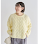 ふわふわケーブルニットプルオーバー