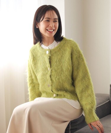 起毛シャギーカーディガン