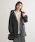 フーディ中綿コート