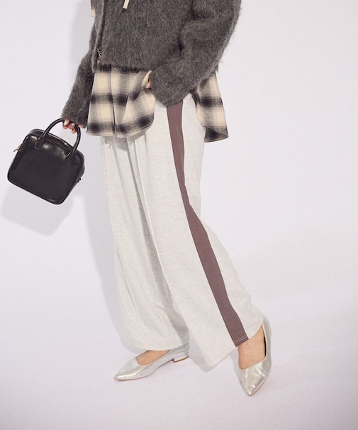 あったか裏起毛サイドラインスウェットパンツ