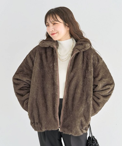 ミンクライクファーブルゾン｜グリーンパークスの通販｜&mall（アンド