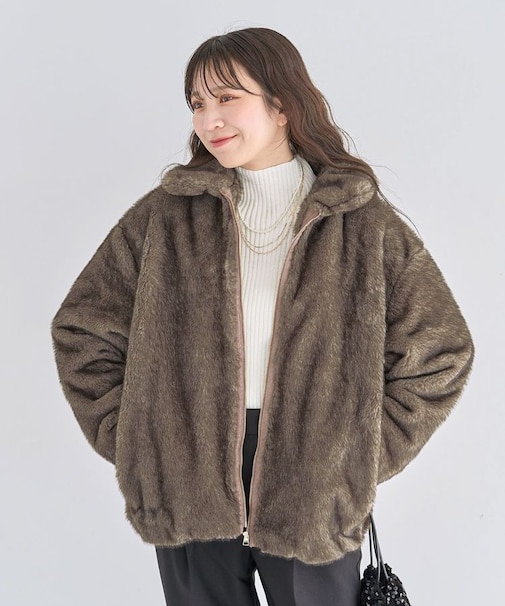 ミンクライクファーブルゾン