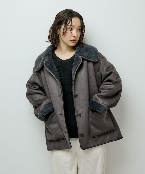 フェイクムートンジャケット｜グリーンパークスの通販｜&mall（アンド