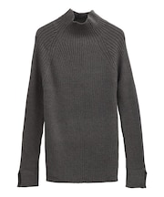 ・Petit Fleur ボトルネックリブニット