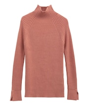 ・Petit Fleur ボトルネックリブニット