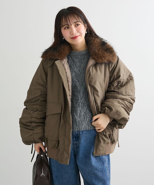 ・swing by ティペット付ミリタリーブルゾン