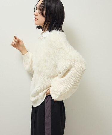 ・Petit Fleur シャギーキリカエニット