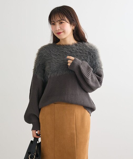 ・Petit Fleur シャギーキリカエニット