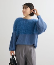 ・Petit Fleur シャギーキリカエニット