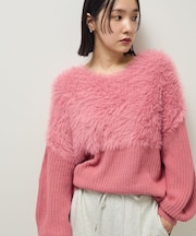 ・Petit Fleur シャギーキリカエニット